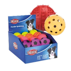 Pelotas para perro de goma y plástico Trixie en varios colores y texturas