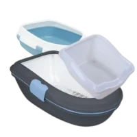 Areneros para gato, caja de arena higiénica y bandejas sanitarias para gatos domésticos.