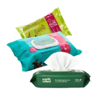 Toallitas húmedas y empapadores para gato. Paños de limpieza para gatos con aloe vera y empapadores higiénicos desechables.