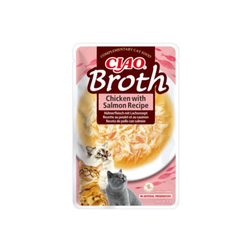 Churu Cat Caldo de Pollo con Salmón