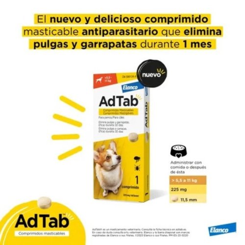 Elanco Adtab Comprimidos Masticables Para Perros 5.5-11 Kg