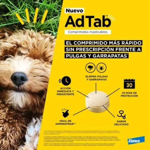 elanco-adtab-comprimido-antipulgas-perros-cachorro-proteccion-pulgas-garrapatasfile.jpg Elanco Adtab Comprimidos Masticables Para Perros 22-45 Kg