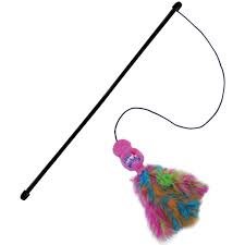 KONG Wubba Boa varita teaser con plumas