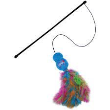 KONG Wubba Boa varita teaser con plumas