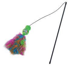 KONG Wubba Boa varita teaser con plumas