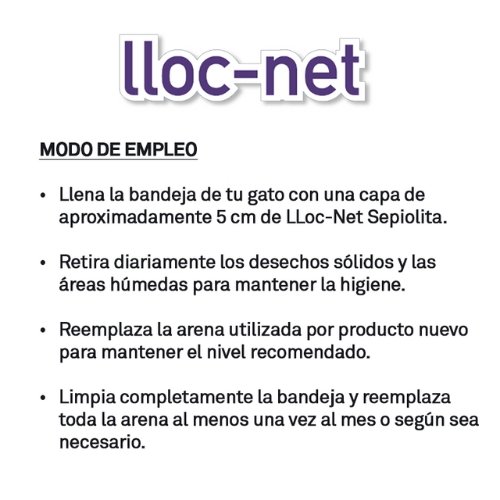 Lloc Net Arena Absorbente Para Gatos Natural 5kg