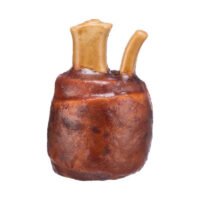 codillo de pollo masticable con dos extremos huesudos