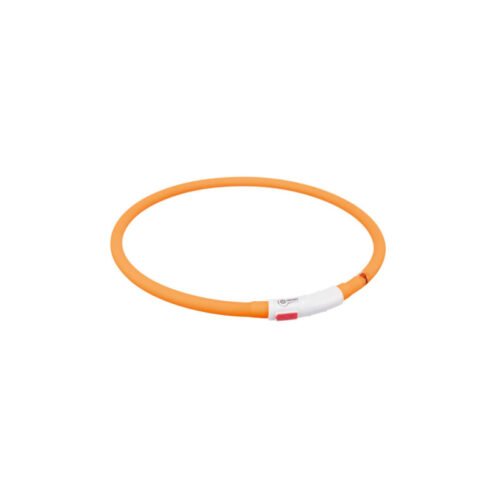 Trixie Collar De Aro Flash Usb Silicona Naranja