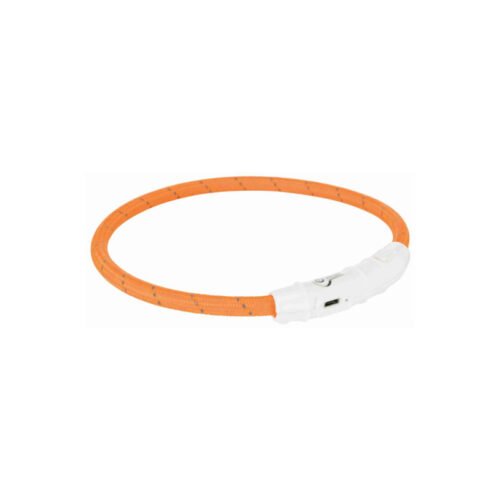 Trixie Collar De Aro Flash Usb Naranja