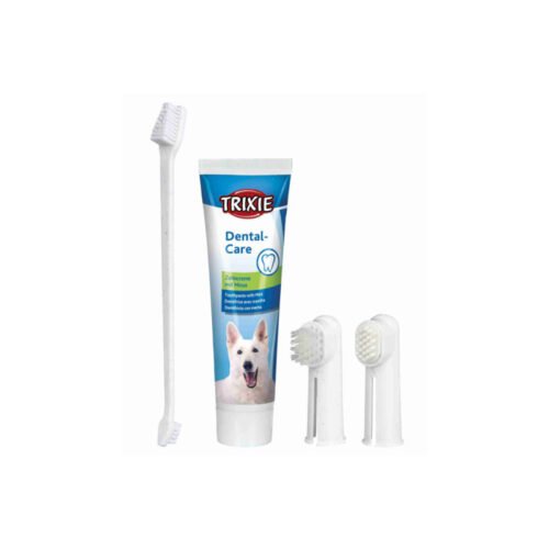 Trixie Set Higiene Dental Pasta Y Cepillos Dedos