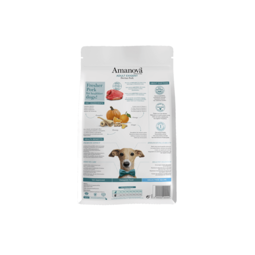 Parte trasera del producto Amanova Adult Exigent Iberian Pork