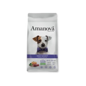 pack frontal del producto Amanova Adult Exigent Venison Supreme