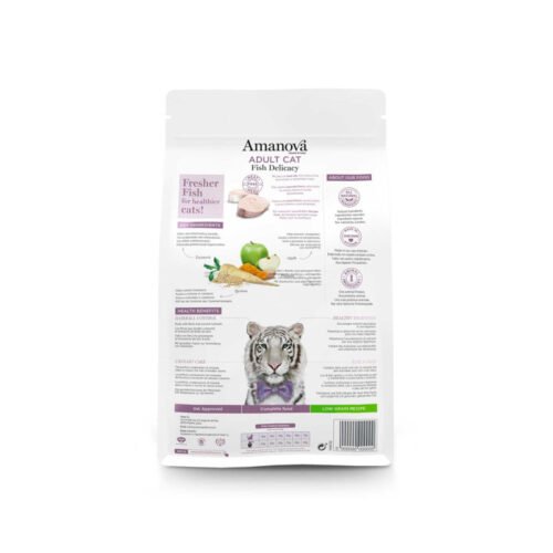 parte trasera del producto Amanova Adult Fish Delicacy