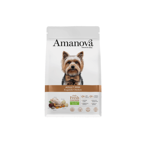 frontal del saco de pienso Amanova Adult Mini Exquisite Chicken