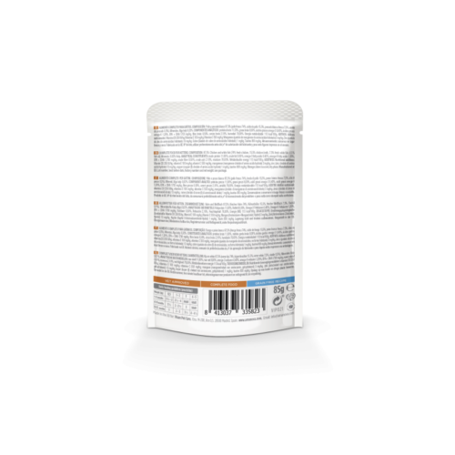 Parte trasera del producto Amanova P09 Kitten Exquisite Chicken & Fish alimento húmedo para gatitos