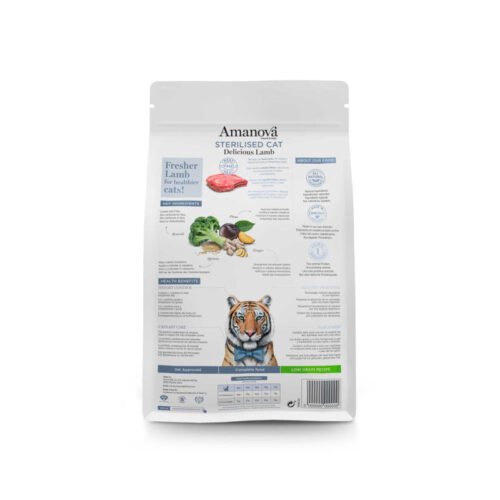 pienso Amanova Sterilised Delicious Lamb para gatos