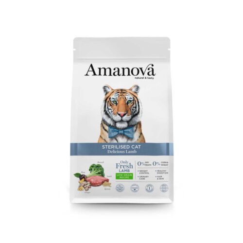 pienso Amanova Sterilised Delicious Lamb para gatos