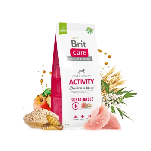 pack frontal de Brit Care Sustainable Adult Activity Pollo e Insecto