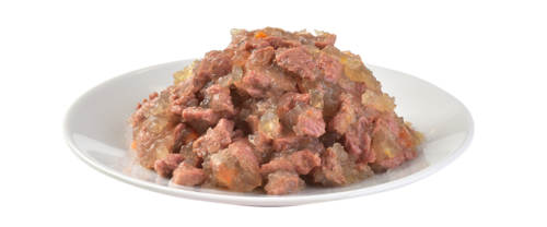 Plato con el contenido del sobre Brit Care Cat Pouch Kitten Salmón en Gelatina