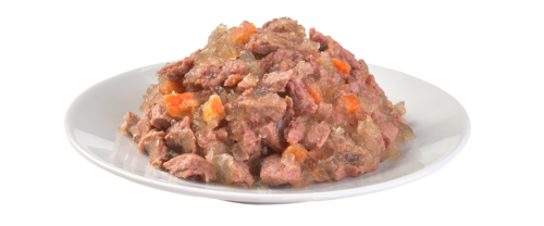 Plato con el contenido del sobre Brit Care Cat Pouch Trucha y Bacalao en Gelatina