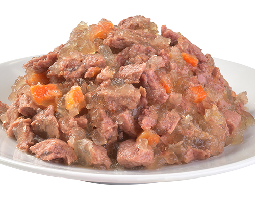 Plato con el contenido del sobre Brit Care Cat Pouch Trucha y Bacalao en Gelatina