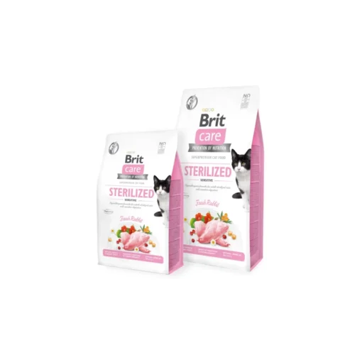 brit-care-cat-sterilized-sensitive-gato-adulto-alimento-hipoalergenico Pack de comida Brit Care Cat Sterilized Sensitive
