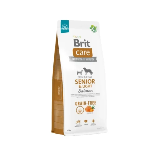 pack frontal del pienso brit care senior light salmon
