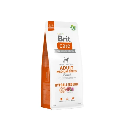 pack frontal del pienso brit care adult medium breed cordero y arroz