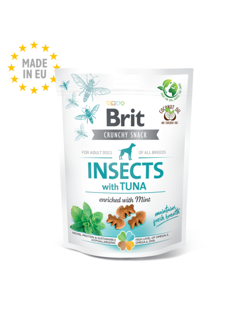 snack brit care crunchy cracker insectos con atún y menta