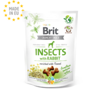 brit-care-snack-perro-adulto-snack-crujiente snack brit care crunchy cracker insectos con conejo y hinojo