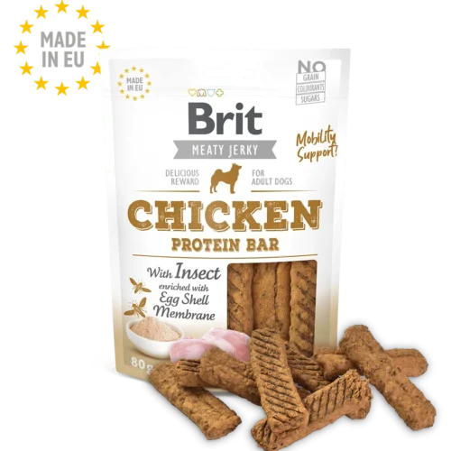 snack brit jerky chicken protein bar con insectos