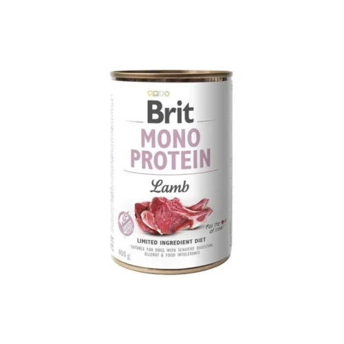 lata individual de Brit Mono Protein Cordero 400 g
