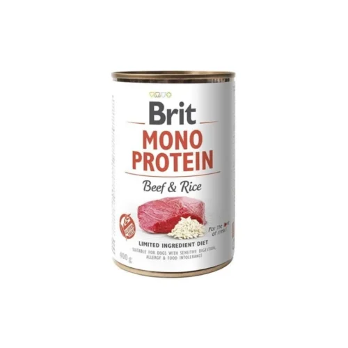 lata individual de Brit Mono Protein Ternera con Arroz 400 g