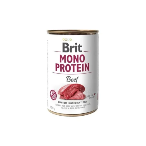 brit-mono-protein-comida-humeda-perro-adulto-ternera lata individual de Brit Mono Protein Ternera (Beef) 400 g