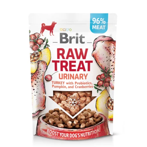 Snack funcional Brit Raw Treat Urinary con pavo y arándanos