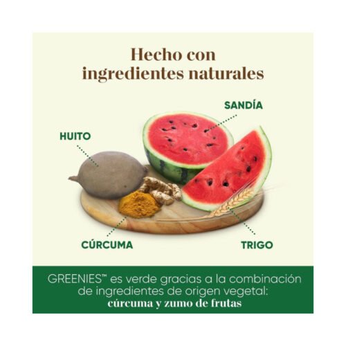 Ingredientes visuales de Greenies Snacks Dentales Para Perros