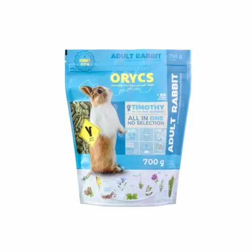 Orycs Alimento Para Conejo Adulto Adult Rabbit en bolsa de 700 g azul