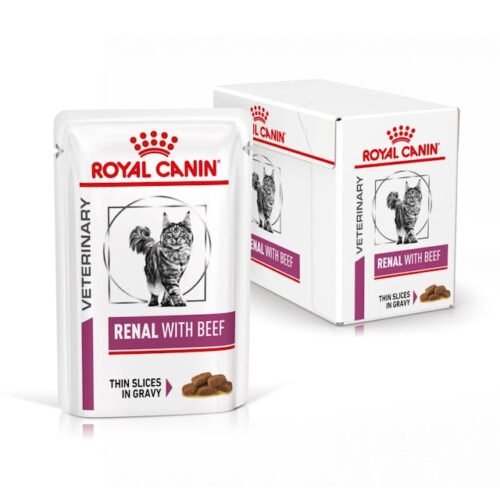 Royal Canin Renal con vacuno gato pack box