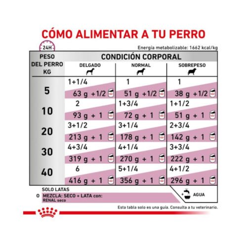 Royal Canin Renal Paté Perro composición
