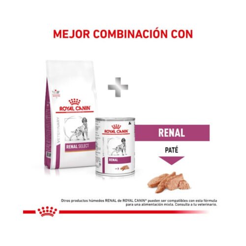 Mix feeding Royal Canin Renal Select perro