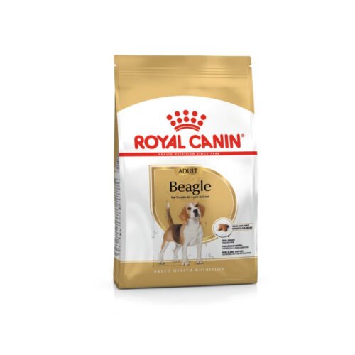 pack frontal del saco de pienso Royal Canin Beagle Adult