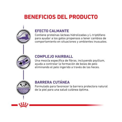 tabla de ingredientes royal canin calm gato comida seca