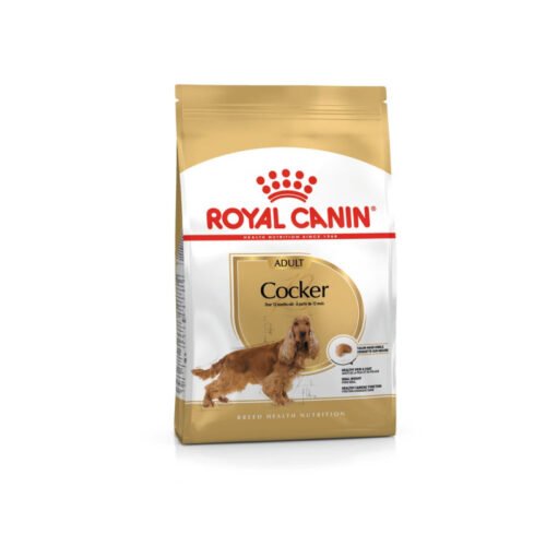 pack frontal del saco de pienso Royal Canin Cocker Adult