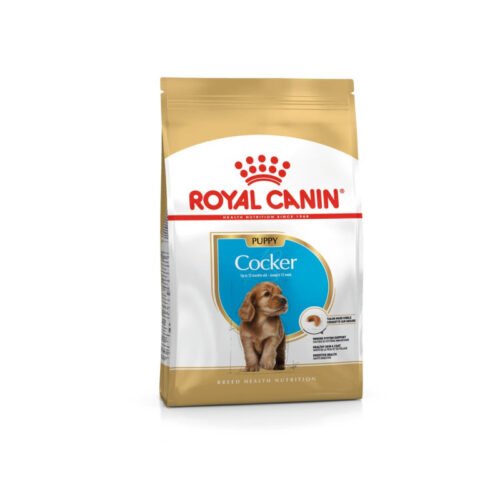 pack frontal del saco de pienso Royal Canin Cocker Puppy
