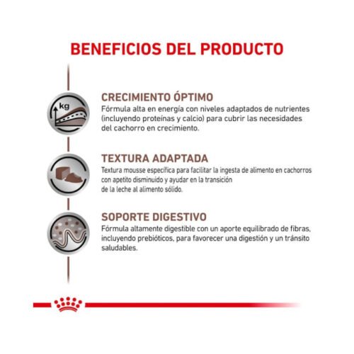 Royal Canin Gastrointestinal Puppy Mousse Ultra Suave beneficios