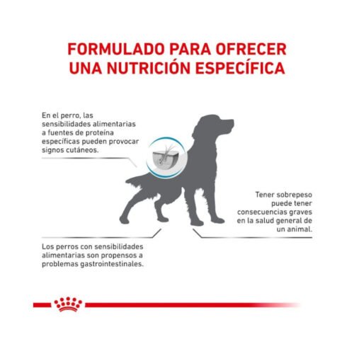 Royal Canin Hypoallergenic Moderate Calorie guia de racionamiento