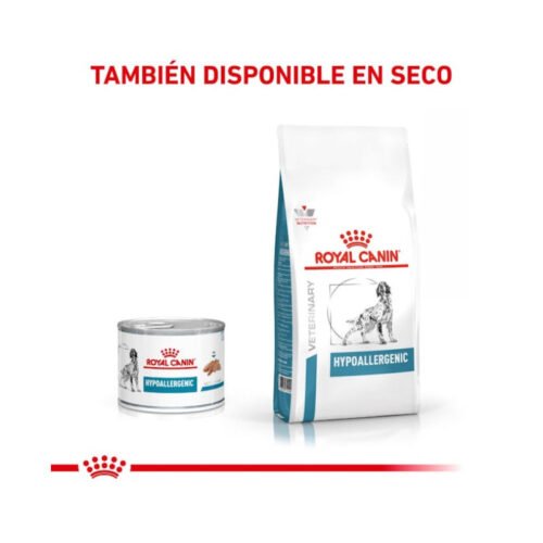 Royal Canin Hypoallergenic Paté lata abierta