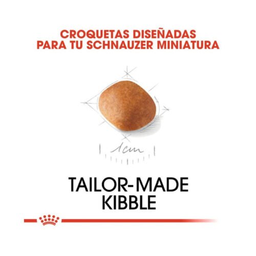 Imagen de la textura de las croquetas Royal Canin Miniature Schnauzer Puppy
