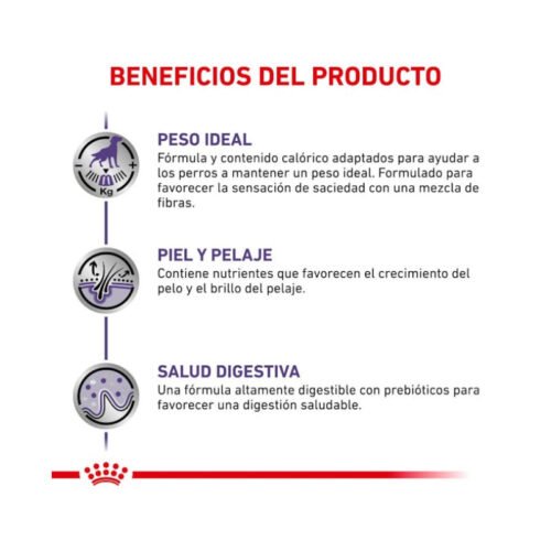 guía de raciones pienso Royal Canin Neutered Adult Medium Dog