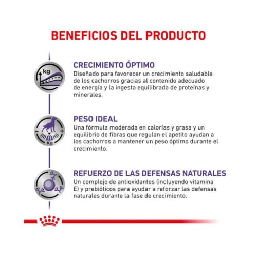 tabla de raciones royal canin neutered junior comida seca